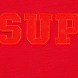 Supreme Collegiate Applique Logo Tee Red