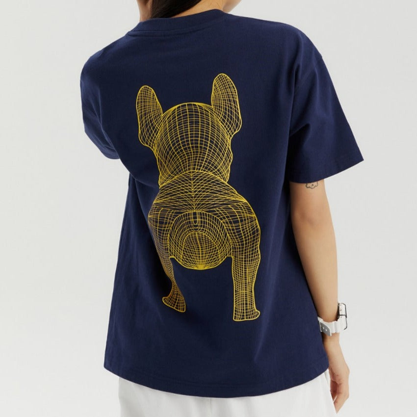 LifeWork Outline Bulldog Tee Navy lifework lifework - originalfook singapore