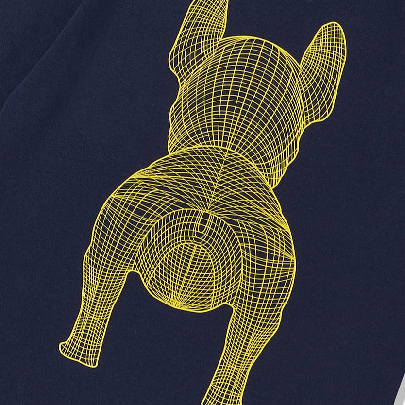 LifeWork Outline Bulldog Tee Navy lifework lifework - originalfook singapore