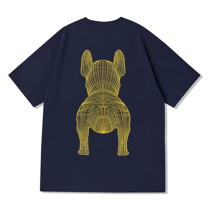 LifeWork Outline Bulldog Tee Navy lifework lifework - originalfook singapore