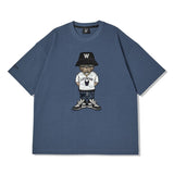 LifeWork Embroidered Hip Mascot Tee Blue lifework lifework - originalfook singapore