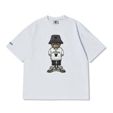 LifeWork Embroidered Hip Mascot Tee White lifework lifework - originalfook singapore