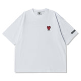 LifeWork Korea Embroidered Chest Logo Tee White lifework lifework - originalfook singapore