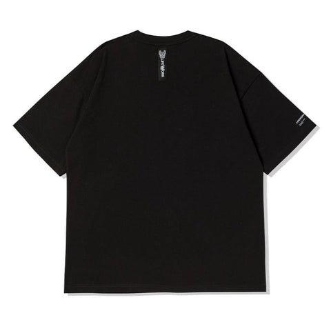 LifeWork Lace Applique Bulldog Tee Black