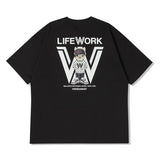 LifeWork W Symbol Mascot Tee Black lifework lifework - originalfook singapore