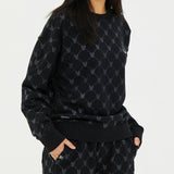 LifeWork Black Monogram Crewneck Black