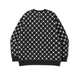 LifeWork Grey Monogram Crewneck Black LIFEWORK LIFEWORK - originalfook singapore