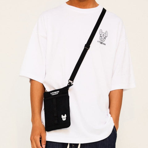 LifeWork Mesh Sling Pouch Bag Black