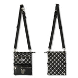 LifeWork Jacquard Monogram 2-Way Shoulder Bag Black lifework lifework - originalfook singapore