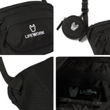 LifeWork Crossbody Bag With Pouch Black lifework lifework - originalfook singapore