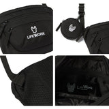 LifeWork Shoulder Bag Black With Mini Pouch lifework lifework - originalfook singapore