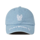 LifeWork Korea Bulldog Baseball Cap Light Denim lifework lifework - originalfook singapore
