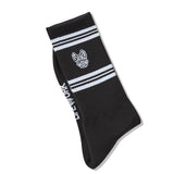 LifeWork Striped Crew Socks Black lifework lifework - originalfook singapore
