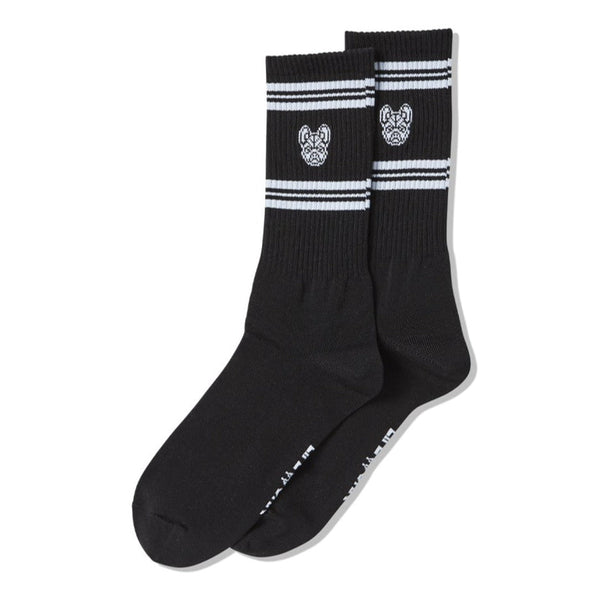 LifeWork Striped Crew Socks Black lifework lifework - originalfook singapore