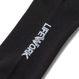 LifeWork Striped Crew Socks Black lifework lifework - originalfook singapore