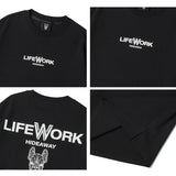 LifeWork Symbol Mascot Long Sleeve Tee Black lifework lifework - originalfook singapore