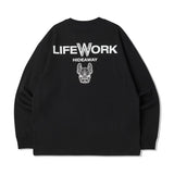 LifeWork Symbol Mascot Long Sleeve Tee Black lifework lifework - originalfook singapore