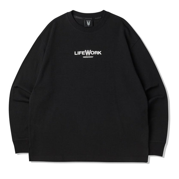 LifeWork Symbol Mascot Long Sleeve Tee Black lifework lifework - originalfook singapore