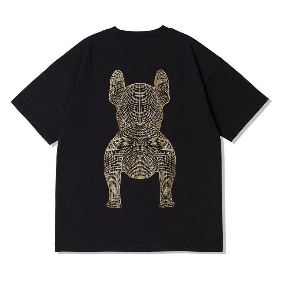 LifeWork Korea Outline Mascot Tee Black Gold Foil lifework lifework - originalfook singapore