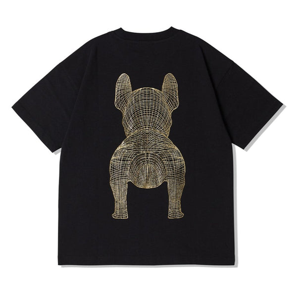LifeWork Korea Outline Mascot Tee Black Gold Foil lifework lifework - originalfook singapore