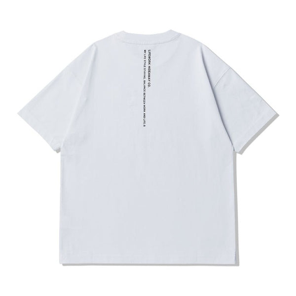 LifeWork Patch Logo Tee White lifework lifework - originalfook singapore