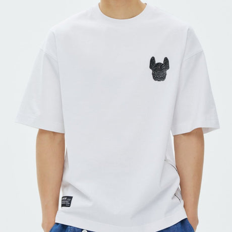 LifeWork Supima Cotton Chest Logo Tee White lifework lifework - originalfook singapore