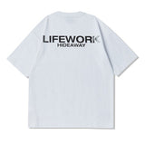 LifeWork Supima Cotton Chest Logo Tee White lifework lifework - originalfook singapore