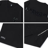 LifeWork Supima Cotton Chest Logo Tee Black lifework lifework - originalfook singapore