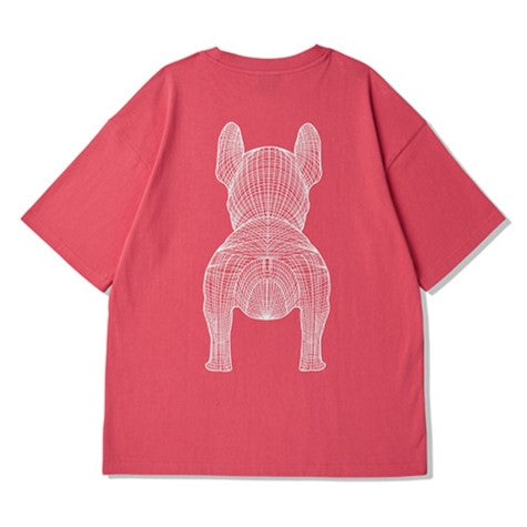 LifeWork Outline Bulldog Tee Pink lifework lifework - originalfook singapore