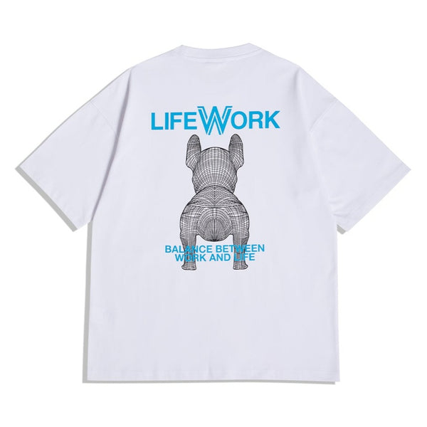 LifeWork Small Dog Tee White lifework lifework - originalfook singapore