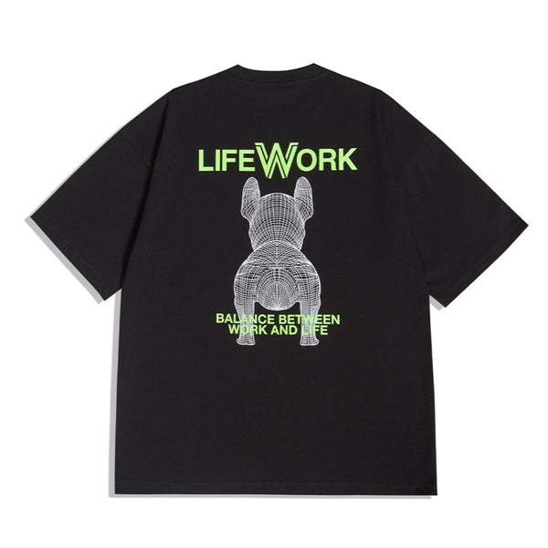 LifeWork Small Dog Tee Black lifework lifework - originalfook singapore
