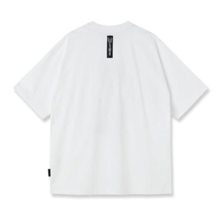 LifeWork Snapback Hip Bulldog Tee White lifework lifework - originalfook singapore