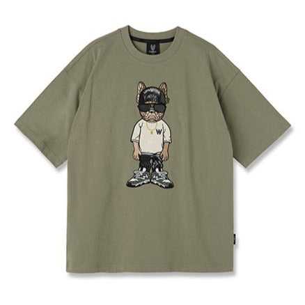 LifeWork Snapback Hip Bulldog Tee Khaki lifework lifework - originalfook singapore