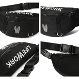 LifeWork D-Ring Waist Bag Black lifework lifework - originalfook singapore