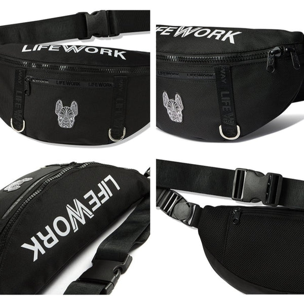 LifeWork D-Ring Waist Bag Black lifework lifework - originalfook singapore