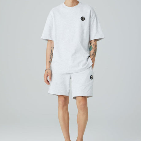 LifeWork Round Logo Shorts Grey LIFEWORK LIFEWORK - originalfook singapore