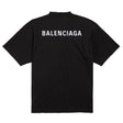 Balenciaga New Back Logo Medium Fit Tee Black - ORIGINALFOOK