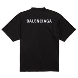 Balenciaga New Back Logo Medium Fit Tee Black - ORIGINALFOOK
