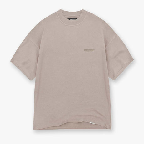Represent Owners Club Logo Tee Mushroom REPRESENT REPRESENT - originalfook singapore