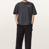 AllSaints Herald Logo Tee Dark Grey - ORIGINALFOOK