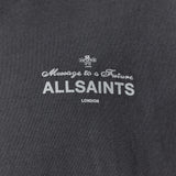 AllSaints Herald Logo Tee Dark Grey - ORIGINALFOOK