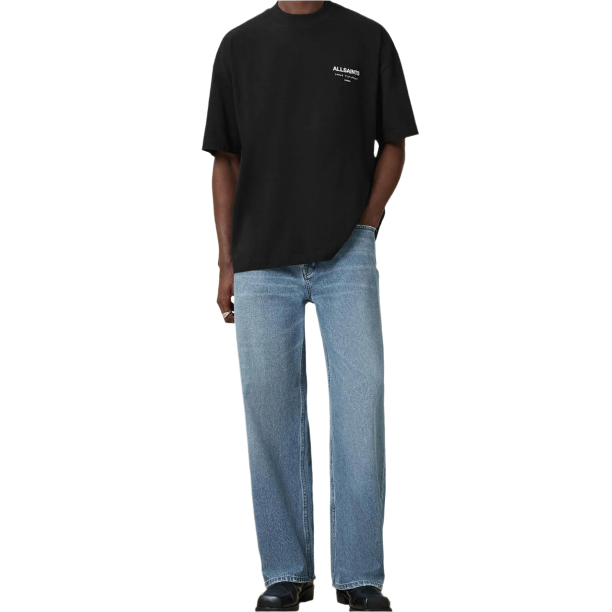 Allsaints Underground Logo Tee Black
