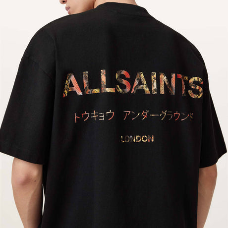 AllSaints Underground Logo Tee Black Snake ALLSAINTS ALLSAINTS - originalfook singapore