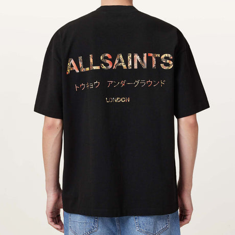 AllSaints Underground Logo Tee Black Snake ALLSAINTS ALLSAINTS - originalfook singapore