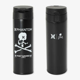 Mastermind x Hurley 500ml One-Touch Thermo Water Bottle, stylish accessories with logo design and stainless steel construction.