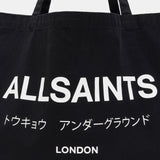 AllSaints Signature Logo Tote Bag Black ALLSAINTS ALLSAINTS - originalfook singapore