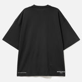 Mastermind Japan X Moonrakers front skull graphic boxy fit T-shirt, casual streetwear apparel with bold design and relaxed fit.