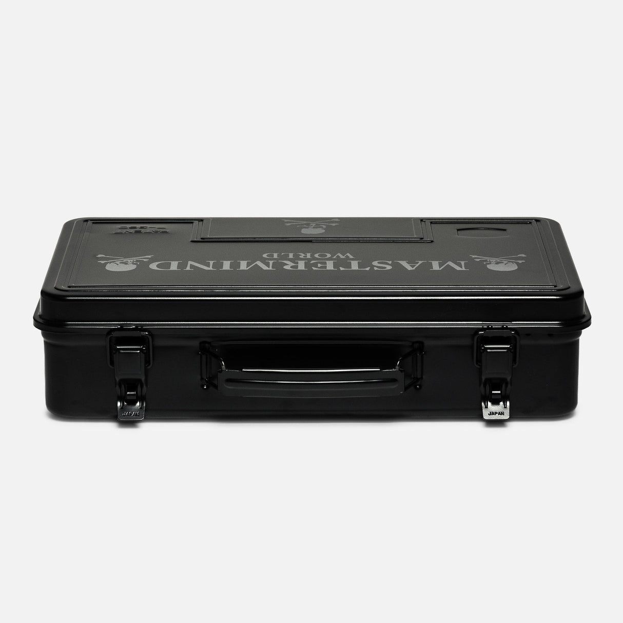 Large Mastermind Japan Toyo Steel Box T-360 accessory with sleek silver finish and sturdy design for storage or display.