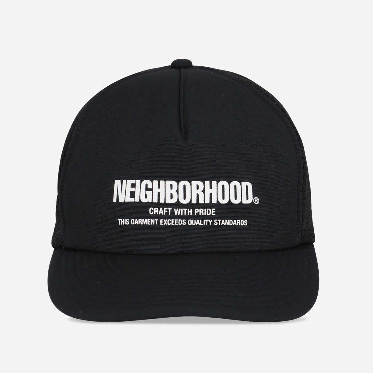 Neighborhood Bar Logo Trucker Cap Black