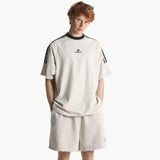 MASONPRINCE MasonPrince Retro Striped Tee Quartz, casual apparel with bold, colorful horizontal stripes on soft fabric.